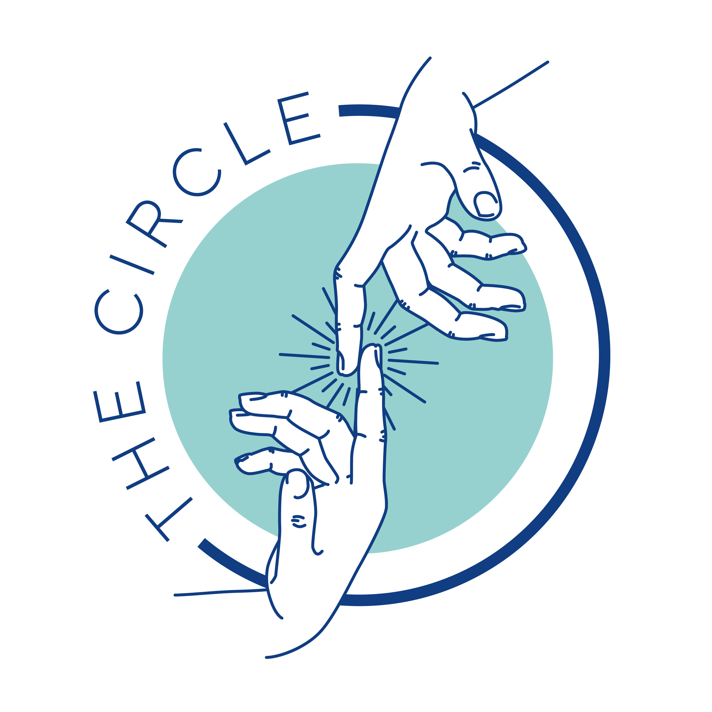 Логотип The Circle - соединяющие руки